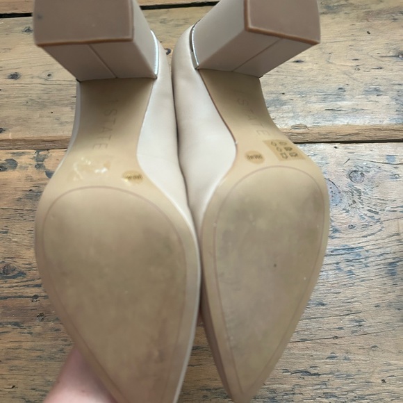 Beige Chunky Heel - Picture 3 of 3